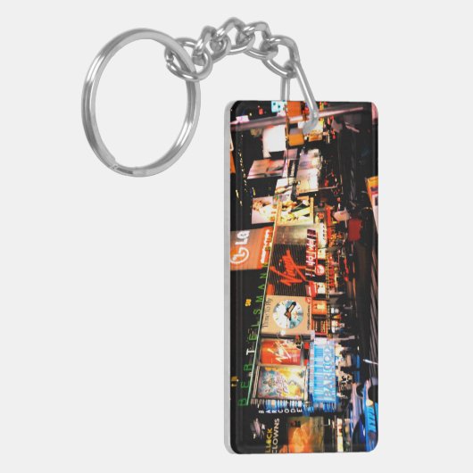 NYC Times Square Broadway Acrylic Keychain キーホルダー (正面左)