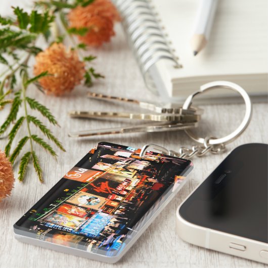 NYC Times Square Broadway Acrylic Keychain キーホルダー (正面右)