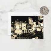 NYC Times Square Broadway New York Flat Note Card ノートカード (正面/裏面インサイチュ)