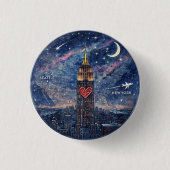 NYC to Seattle Button 缶バッジ (正面)