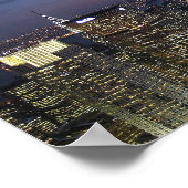 NYC Top of the Rock Panoromaic写真 ポスター (角)