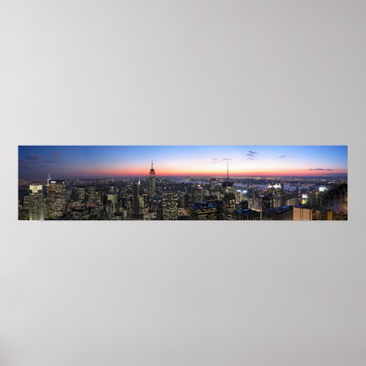 NYC Top of the Rock Panoromaic写真 ポスター (正面)