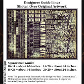 NYC Urban Typography Collage Panel FB2 Decoupage 薄葉紙