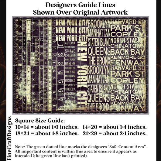 NYC Urban Typography Collage Panel FB2 Decoupage 薄葉紙