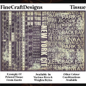 NYC Urban Typography Collage Panel FB2 Decoupage 薄葉紙