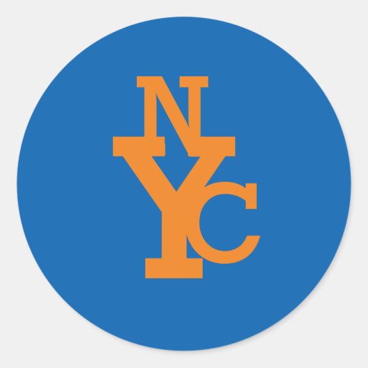 NYC V2ステッカー ラウンドシール (正面)