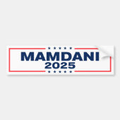 NYC Zohran Mamdani 市長選 2025 バンパーステッカー (正面)