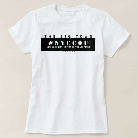 NYCCOU #NYCCOU bl Tシャツ (デザイン正面)