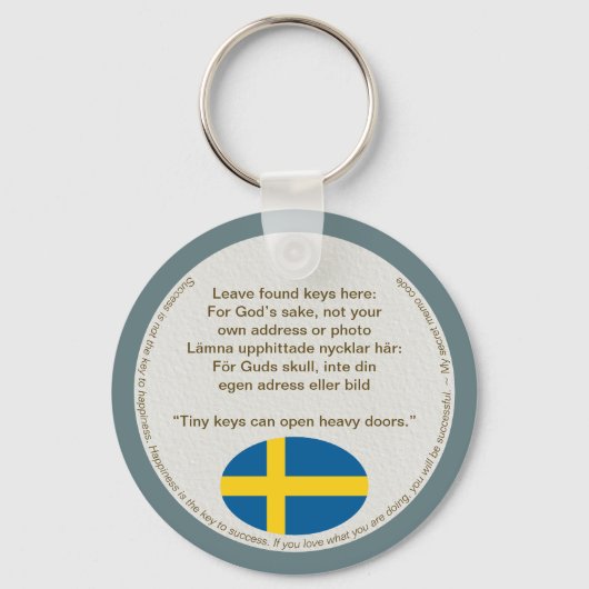 Nyckelring — Safe キーホルダー (裏面)