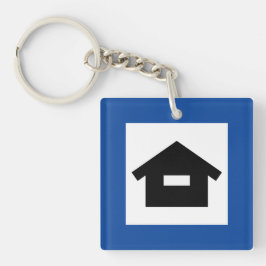 Nyckelring Vägmärke Hus Stuga キーホルダー