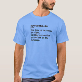 Nyctophilia：基本的なクルーネック Tシャツ