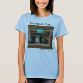 Nyeのビーチのカフェの女性Tシャツ Tシャツ (正面)