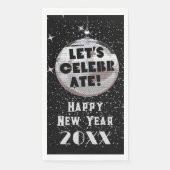 NYEディスコ祝ボールブラック (正面)