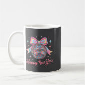 Nye Disco Ball Luxury Golden Happy New Year コーヒーマグカップ (左)