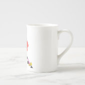 NYFWの風変わりなファッションのイラストレーションのコップ ボーンチャイナマグカップ (右)