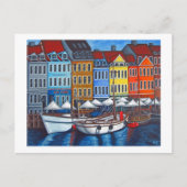Nyhavnの郵便はがきの色 ポストカード (正面)
