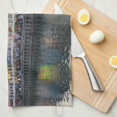 NYHAVNエンターテイメント地区コペンハーゲンデンマーク キッチンタオル (四つ折り)