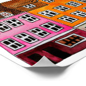 NYHAVNコベンハーンハーンウォーターカラーアートトラベル ポスター (角)