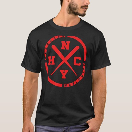 NYHCレッドニューヨークハードコア Tシャツ (正面)