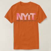NYITCOMピンクの水色 Tシャツ (デザイン正面)