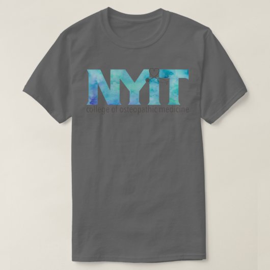 NYITCOMブルーウォーター色 Tシャツ (デザイン正面)