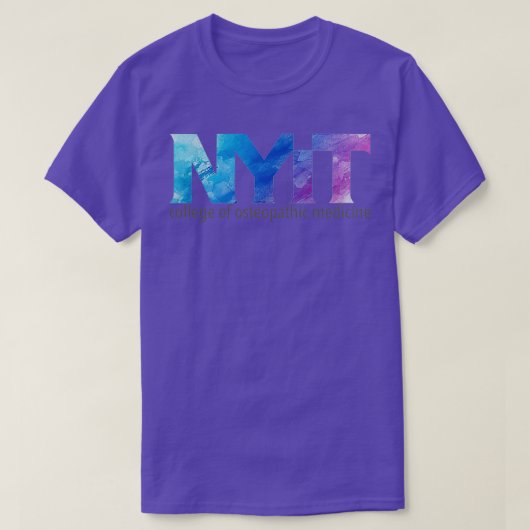 NYITCOMブルーパープルウォーター色(聴診器なし) Tシャツ (デザイン正面)
