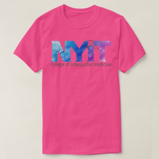 NYITCOMブルーパープルウォーター色 Tシャツ (デザイン正面)