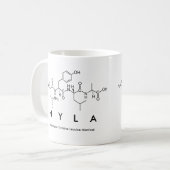 Nylaペプチド名mug コーヒーマグカップ (正面左)