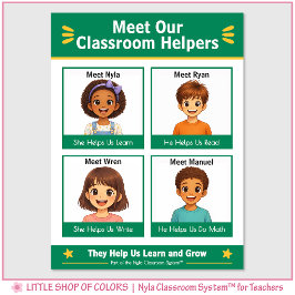 Nyla Classroom Helpers アンカー・チャート ポスター