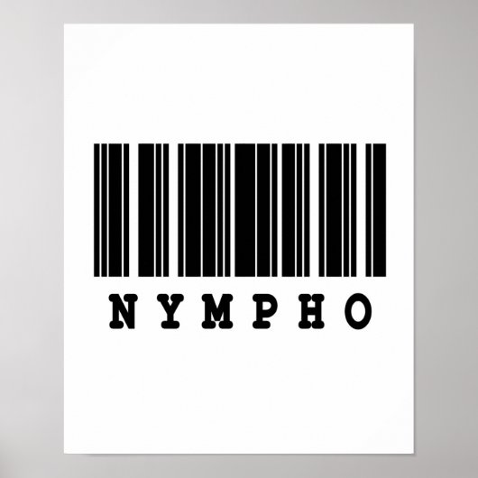 nymphoバーコードデザイン ポスター (正面)