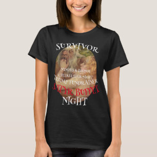 NYMPHSとブロンドのチアリーダービュッフェナイトの資金集め Tシャツ