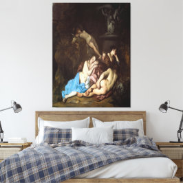 Nymphs by a Fountain (early 1650s) キャンバスプリント