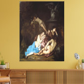 Nymphs by a Fountain (early 1650s) キャンバスプリント (インサイチュ (リビング))