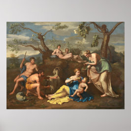 Nymphs & Child Jupiter - Nicolas Poussin Fine Art ポスター
