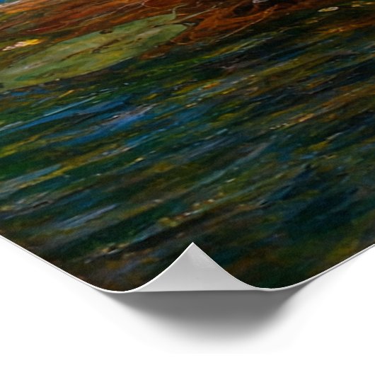 Nymphs Finding the Head of Orpheus by Waterhouse ポスター (角)