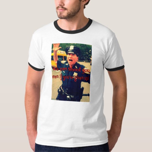 NYPDは警察Accountabillity.を説明します Tシャツ (正面)