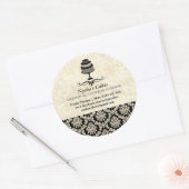 Nyshaのケーキのシール ラウンドシール (封筒)