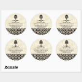 Nyshaのケーキのシール ラウンドシール (シート)