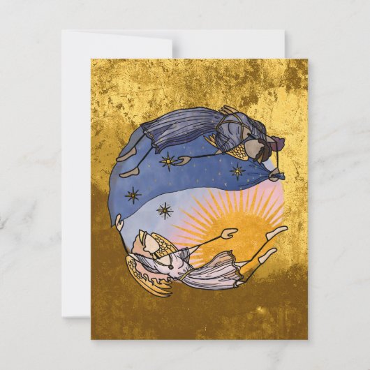 NyxとHespera (Night and Day)クリスマスカード (正面)