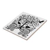 NZの原産の鳥-小さいタイル タイル (側面)