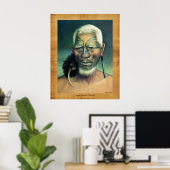 NZマオリ族長ツクキノバイゴットフリードリンドウアー ポスター (ホームオフィス)