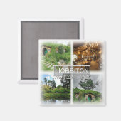 NZ0021オセアニア，ニュージーランド，ホビトン，冷蔵庫 マグネット (正面/裏面)