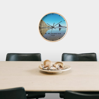 NZ AKLアナファタビーチハイキングメモリ 壁時計