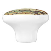 NZ Birds puteketekeアールヌーボーノブ セラミックノブ (側面)