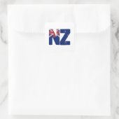 NZ flag スクエアシール (バッグ)