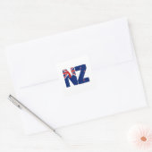 NZ flag スクエアシール (封筒)