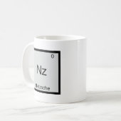 Nz - Nietzsche素子おもしろい化学シンボルティー コーヒーマグカップ (正面左)