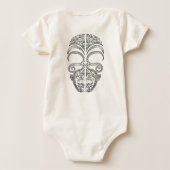 nzfern、ニュージーランドで作られて ベビーボディスーツ (裏面)