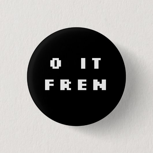 OそれFRENのバッジ(INV) 缶バッジ (正面)