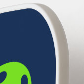 OのためのピックボールとLOVE – 緑を編集できる ピックルボールラケット (左詳細)